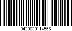 Código de barras (EAN, GTIN, SKU, ISBN): '8428030114566'