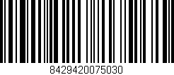 Código de barras (EAN, GTIN, SKU, ISBN): '8429420075030'