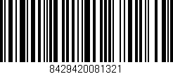 Código de barras (EAN, GTIN, SKU, ISBN): '8429420081321'