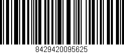 Código de barras (EAN, GTIN, SKU, ISBN): '8429420095625'