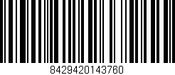 Código de barras (EAN, GTIN, SKU, ISBN): '8429420143760'