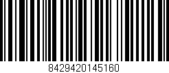 Código de barras (EAN, GTIN, SKU, ISBN): '8429420145160'