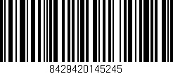 Código de barras (EAN, GTIN, SKU, ISBN): '8429420145245'