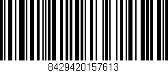 Código de barras (EAN, GTIN, SKU, ISBN): '8429420157613'