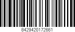 Código de barras (EAN, GTIN, SKU, ISBN): '8429420172661'