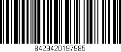 Código de barras (EAN, GTIN, SKU, ISBN): '8429420197985'
