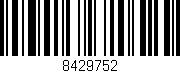 Código de barras (EAN, GTIN, SKU, ISBN): '8429752'