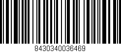 Código de barras (EAN, GTIN, SKU, ISBN): '8430340036469'