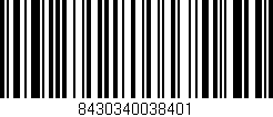 Código de barras (EAN, GTIN, SKU, ISBN): '8430340038401'