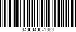 Código de barras (EAN, GTIN, SKU, ISBN): '8430340041883'