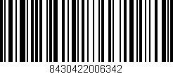 Código de barras (EAN, GTIN, SKU, ISBN): '8430422006342'