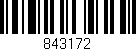 Código de barras (EAN, GTIN, SKU, ISBN): '843172'