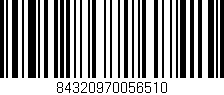 Código de barras (EAN, GTIN, SKU, ISBN): '84320970056510'