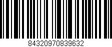 Código de barras (EAN, GTIN, SKU, ISBN): '84320970839632'