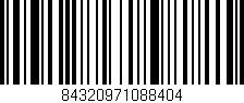 Código de barras (EAN, GTIN, SKU, ISBN): '84320971088404'