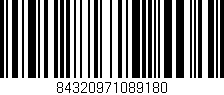 Código de barras (EAN, GTIN, SKU, ISBN): '84320971089180'