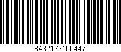 Código de barras (EAN, GTIN, SKU, ISBN): '8432173100447'