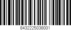 Código de barras (EAN, GTIN, SKU, ISBN): '8432225038001'