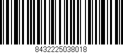 Código de barras (EAN, GTIN, SKU, ISBN): '8432225038018'