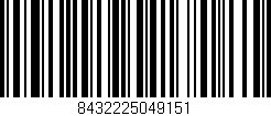 Código de barras (EAN, GTIN, SKU, ISBN): '8432225049151'