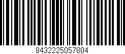 Código de barras (EAN, GTIN, SKU, ISBN): '8432225057804'