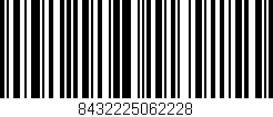 Código de barras (EAN, GTIN, SKU, ISBN): '8432225062228'