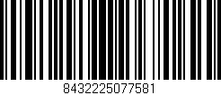 Código de barras (EAN, GTIN, SKU, ISBN): '8432225077581'