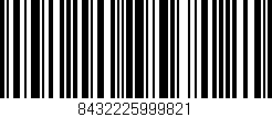 Código de barras (EAN, GTIN, SKU, ISBN): '8432225999821'