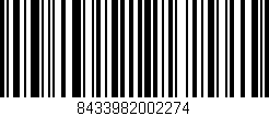 Código de barras (EAN, GTIN, SKU, ISBN): '8433982002274'