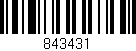 Código de barras (EAN, GTIN, SKU, ISBN): '843431'