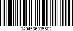 Código de barras (EAN, GTIN, SKU, ISBN): '8434566805502'
