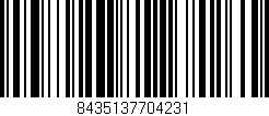 Código de barras (EAN, GTIN, SKU, ISBN): '8435137704231'