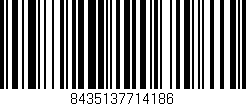 Código de barras (EAN, GTIN, SKU, ISBN): '8435137714186'