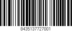 Código de barras (EAN, GTIN, SKU, ISBN): '8435137727001'