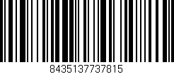 Código de barras (EAN, GTIN, SKU, ISBN): '8435137737815'