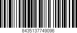 Código de barras (EAN, GTIN, SKU, ISBN): '8435137749096'