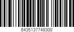 Código de barras (EAN, GTIN, SKU, ISBN): '8435137749300'
