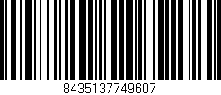 Código de barras (EAN, GTIN, SKU, ISBN): '8435137749607'