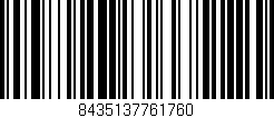Código de barras (EAN, GTIN, SKU, ISBN): '8435137761760'