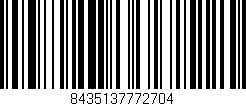 Código de barras (EAN, GTIN, SKU, ISBN): '8435137772704'