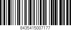 Código de barras (EAN, GTIN, SKU, ISBN): '8435415007177'