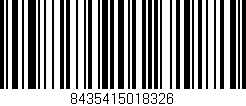 Código de barras (EAN, GTIN, SKU, ISBN): '8435415018326'