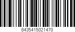 Código de barras (EAN, GTIN, SKU, ISBN): '8435415021470'