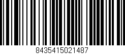 Código de barras (EAN, GTIN, SKU, ISBN): '8435415021487'