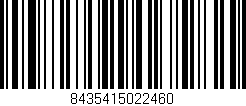 Código de barras (EAN, GTIN, SKU, ISBN): '8435415022460'