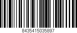 Código de barras (EAN, GTIN, SKU, ISBN): '8435415035897'
