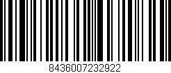 Código de barras (EAN, GTIN, SKU, ISBN): '8436007232922'
