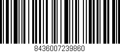 Código de barras (EAN, GTIN, SKU, ISBN): '8436007239860'