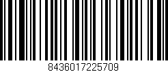 Código de barras (EAN, GTIN, SKU, ISBN): '8436017225709'