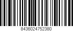 Código de barras (EAN, GTIN, SKU, ISBN): '8436024752380'
